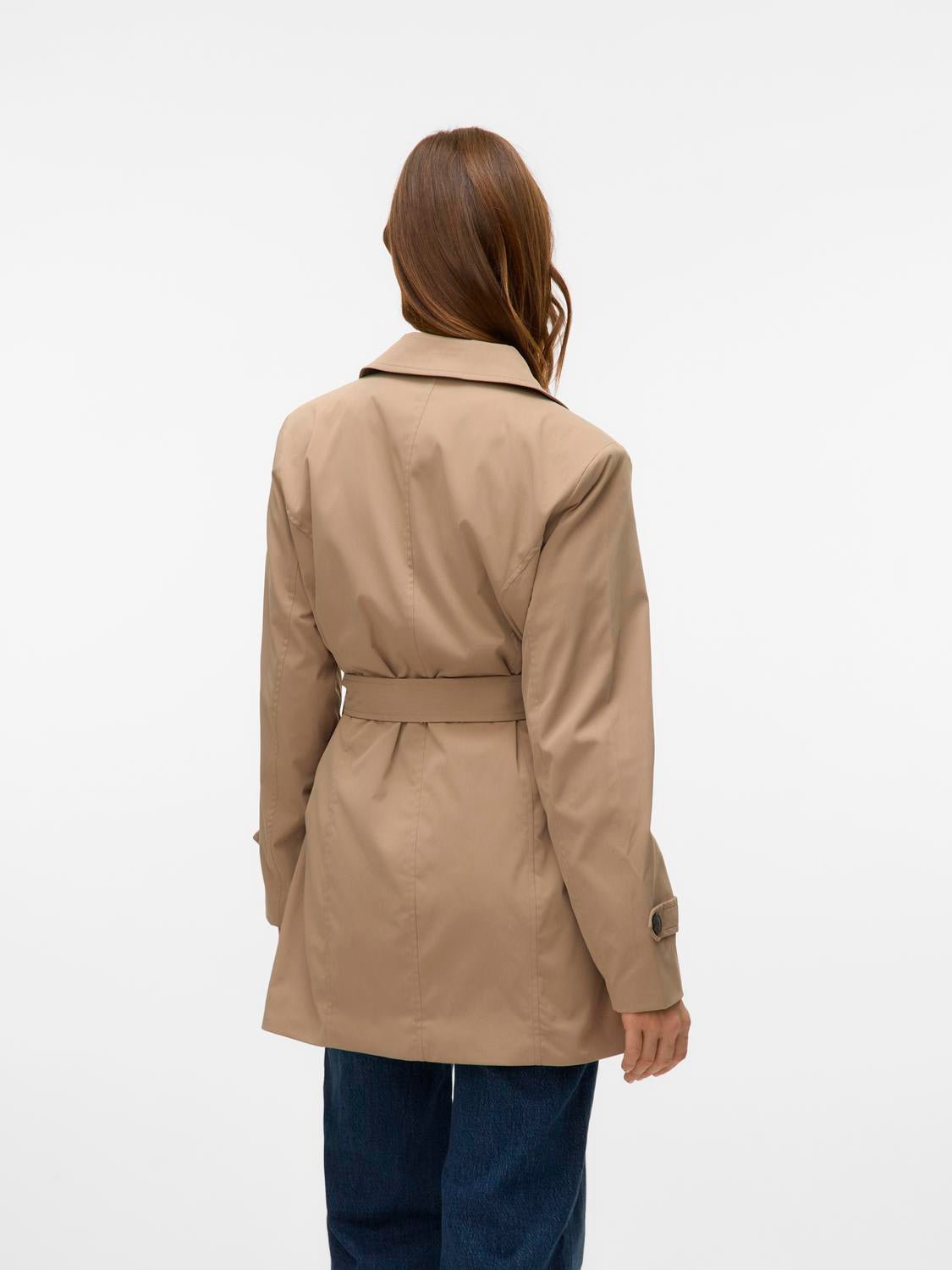 VMCHELSEA Trenchcoat - Silver Mink - VERO MODA & VILA Bergvik